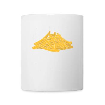 French Fries Food Pun Potato - Tasse - Weiß - Vorne