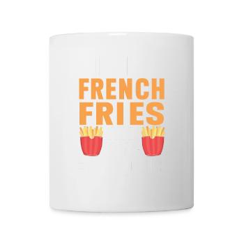 French Fries Food Pun Potato - Tasse - Weiß - Vorne