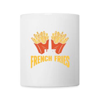 French Fries Food Pun Potato - Tasse - Weiß - Vorne