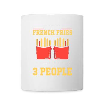 French Fries Food Pun Potato - Tasse - Weiß - Vorne