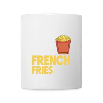 French Fries Food Pun Potato - Tasse - Weiß - Vorne