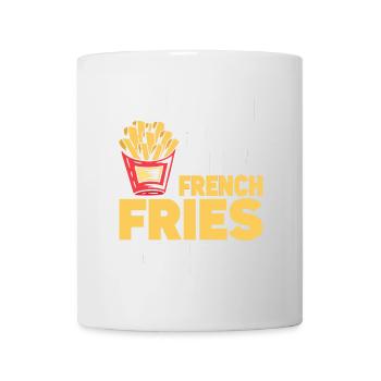 French Fries Food Pun Potato - Tasse - Weiß - Vorne