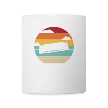 Retro Mouth Harp Harmonist Harmonicist Harmonica - Mug - white - Front