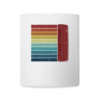 Harmoniciste rétro Harpe à bouche Harmonica harmonica - Mug blanc - blanc - Devant