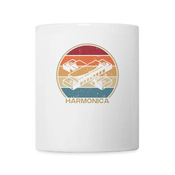 Retro Mouth Harp Harmonist Harmonicist Harmonica - Mug - white - Front