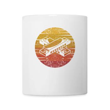 Retro Harmonicist Mouth Harp Harmonist Harmonica - Mug - white - Front