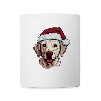 Labrador Dog Head Christmas Portrait - Mug - white - Front