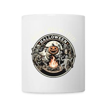 Halloween Chillin' Mit Meinen Creeps - Tasse - Weiß - Vorne