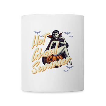 Heiße Ghoul Sommernacht Halloween Spaß - Tasse - Weiß - Vorne