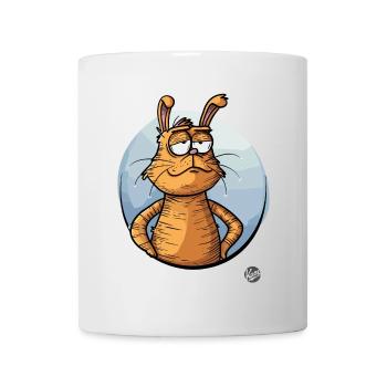 Cooler Cartoon Hase - Tasse - Weiß - Vorne