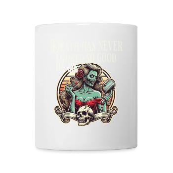 La mort n’a jamais été aussi belle sur moi - Mug blanc - blanc - Devant