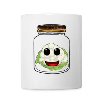 Blumenkohl Hobbygärtner Kohl Gemüse Küche Koch - Tasse - Weiß - Vorne