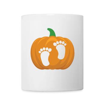 Annonce de grossesse enceinte en attente - Mug blanc - blanc - Devant