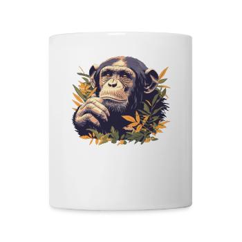 Chimpanzee Schimpansen Schimpanse - Tasse - Weiß - Vorne
