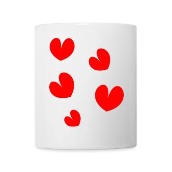 HEART. NOEL. CHRISTMAS. HEARTS. HEART. FATHER's DAY - Mug - white - Front