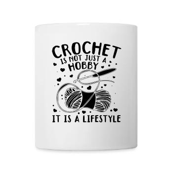 Le crochet n’est pas un passe-temps, c’est un style de vie - Crochet - Mug blanc - blanc - Devant