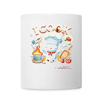 Ich koche, also brenne ich - Tasse - Weiß - Vorne