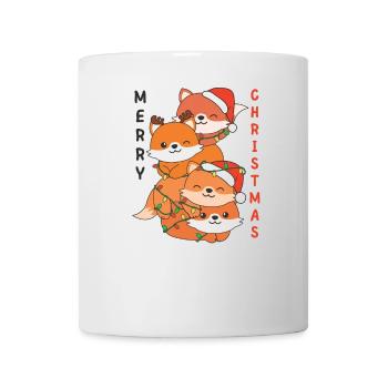 Fox Christmas Tree Christmas Animals Foxes - Mug - white - Front
