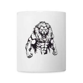 Leo Muscles Musculation - Mug blanc - blanc - Devant