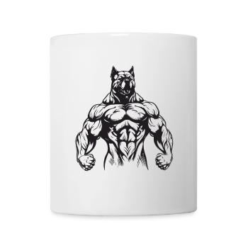 Dog Muscles Workout Gym - Mug - white - Front