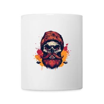 Bûcheron Crâne Bûcheron - Mug blanc - blanc - Devant