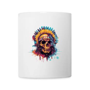Indian Chief Skull - Mug - white - Front