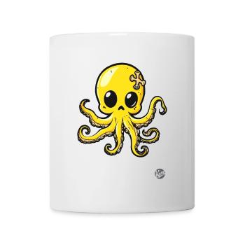 Niedlicher Kraken Oktopus - Tasse - Weiß - Vorne