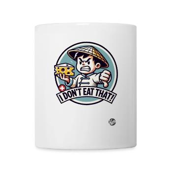 Kleiner Junge mit Käse, das esse ich nicht! - Tasse - Weiß - Vorne