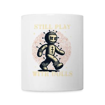 Toujours jouer avec des poupées Poupée vaudou Halloween - Mug blanc - blanc - Devant