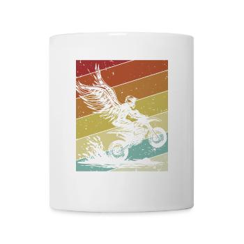 Retro Racing Supermoto Motorcycle Riders Motocross - Mug - white - Front