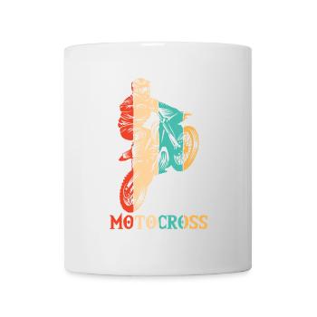 Retro Racing Supermoto Motorcycle Riders Motocross - Mug - white - Front