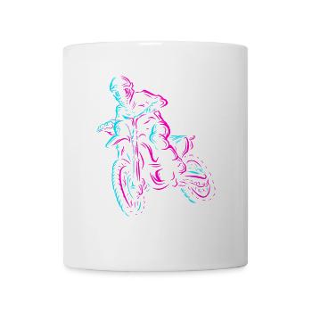 Motorcycle Racing Supermoto Riders Motocross - Mug - white - Front
