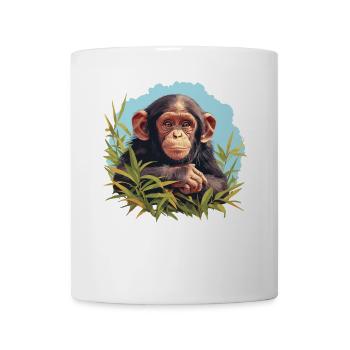 Chimpanzee Schimpansen Schimpanse - Tasse - Weiß - Vorne
