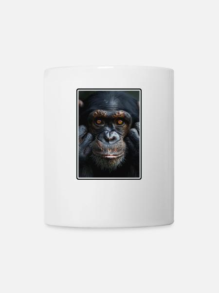 Chimpanzee Schimpansen Schimpanse - Tasse - Weiß
