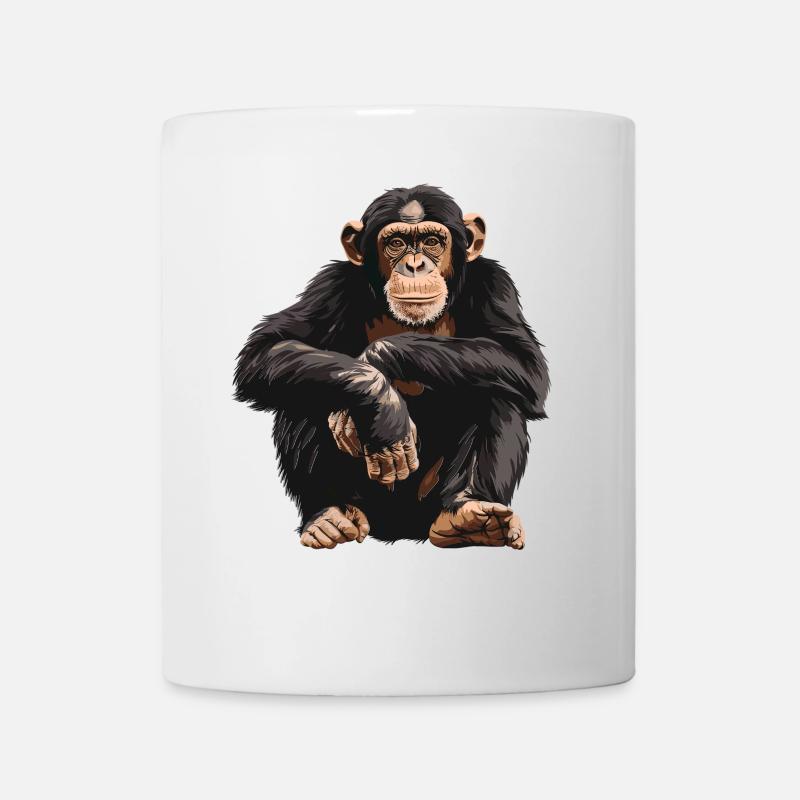Chimpanzee Schimpansen Schimpanse - Tasse - Weiß