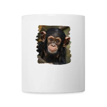 Chimpanzee Schimpansen Schimpanse - Tasse - Weiß - Vorne