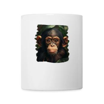 Chimpanzee Schimpansen Schimpanse - Tasse - Weiß - Vorne