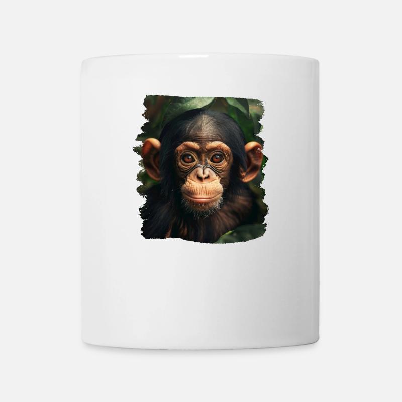 Chimpanzee Schimpansen Schimpanse - Tasse - Weiß