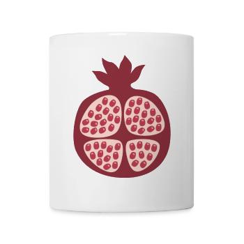 Granatapfel Obst Verkleidung Fasching Granatäpfel - Tasse - Weiß - Vorne