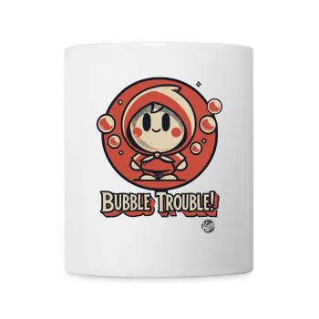 Pas de créature Kawaii mignonne bulle de savon bulle - Mug blanc - blanc - Devant