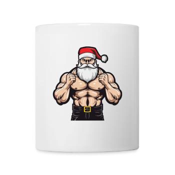 Santa Claus Muscles Gym Santa - Mug - white - Front