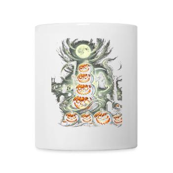 Spooky Halloween Pumpkin Tower - Mug - white - Front