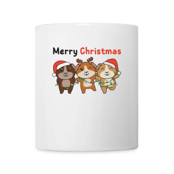 Guinea Pig Christmas Winter Animals - Mug - white - Front