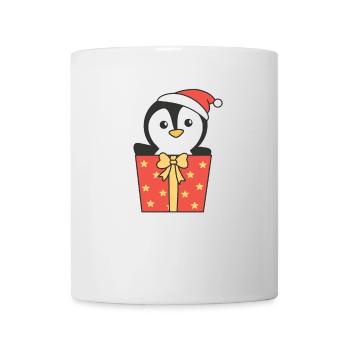 Pingouin Cadeau de Noël Animaux d’hiver - Mug blanc - blanc - Devant
