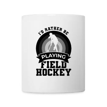 Hockeyspieler Spruch - Tasse - Weiß - Vorne