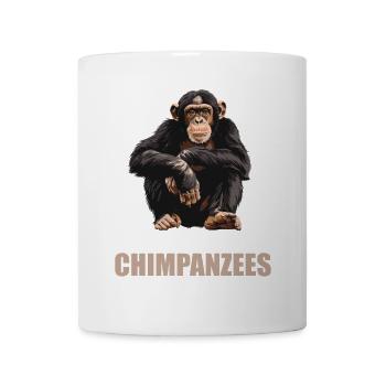 Chimpanzee Schimpansen Schimpanse - Tasse - Weiß - Vorne
