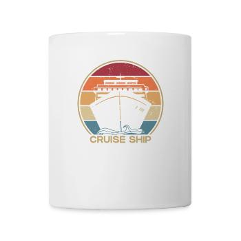 Retro Kreuzfahrtschiff Passagierschiff Passagiere - Tasse - Weiß - Vorne