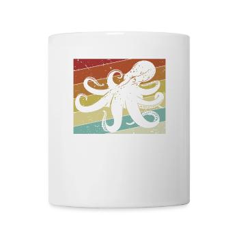 Retro Cephalopoda Octopodes Octopoda Lover Octopus - Mug - white - Front