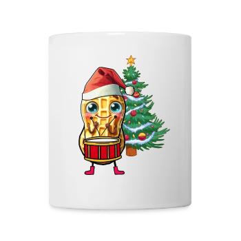 Peanut Gnome Gnome Drum Christmas Santa - Mug - white - Front