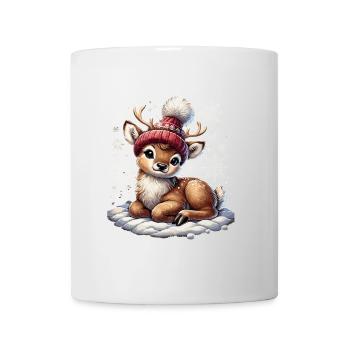 rMignon renne Noël Neige Vintage Sti - Mug blanc - blanc - Devant
